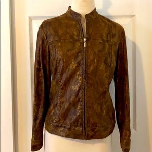 “Birch Hill” Faux Snakeskin Jacket